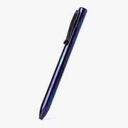 Full Titanium Damascus Clip Action Pen
