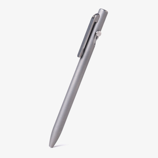 Stonewashed Titanium Slim Bolt Action Pen