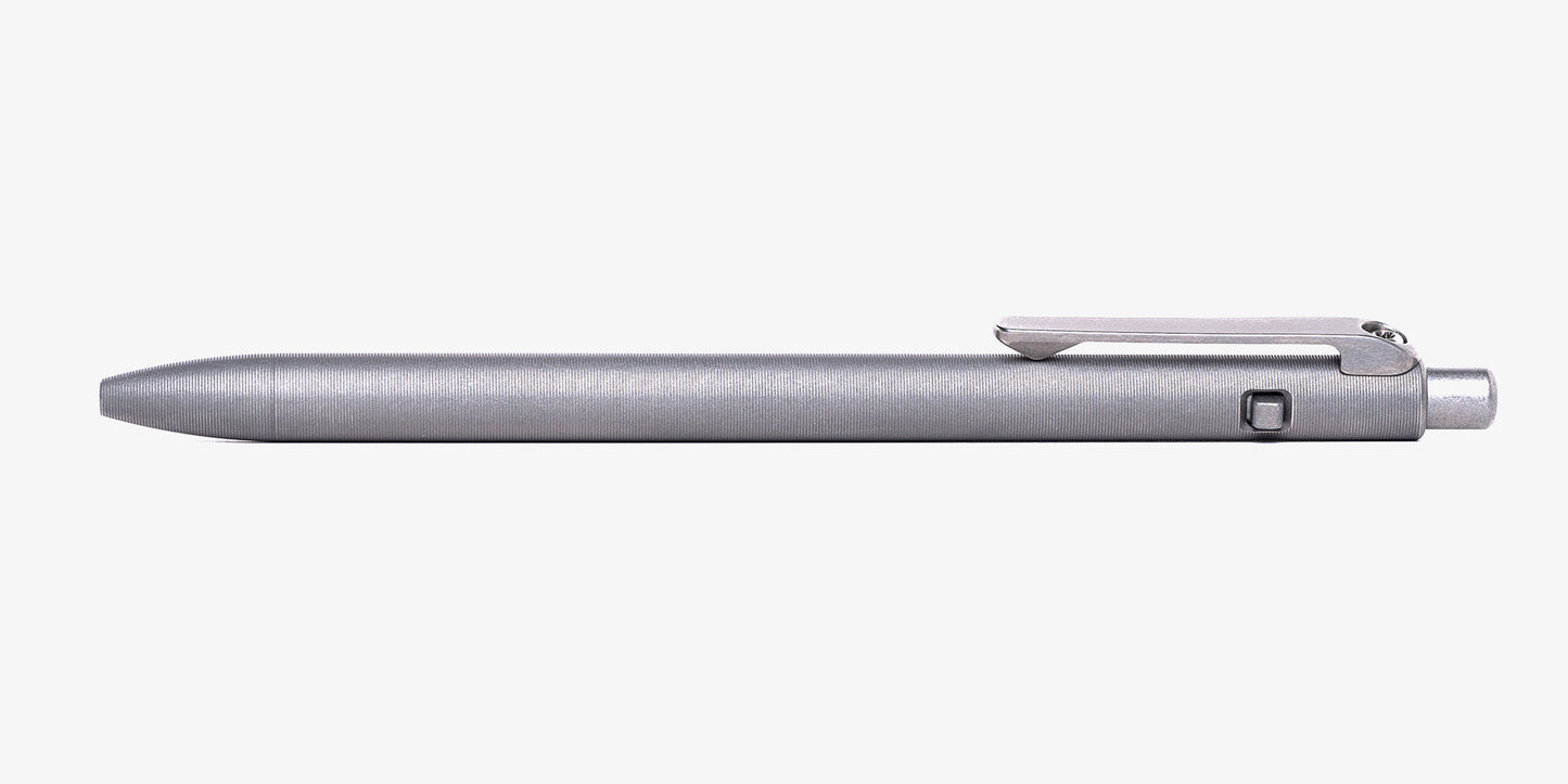 Stonewashed Titanium Slim Side Click Pen