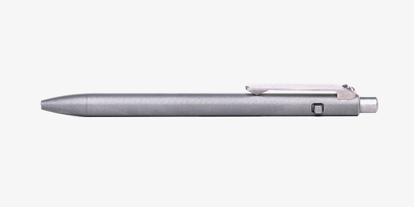 Stonewashed Titanium Slim Side Click Pen