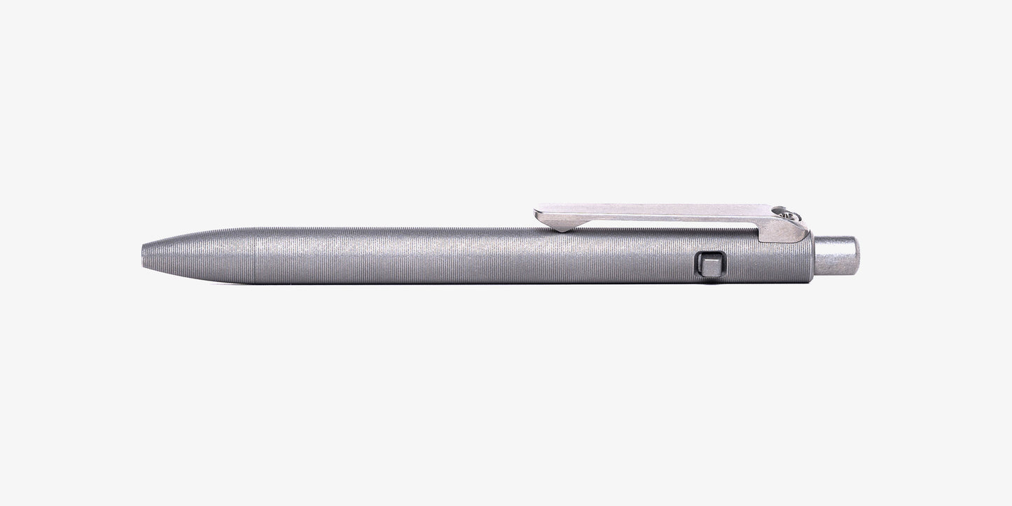 Stonewashed Titanium Slim Side Click Pen