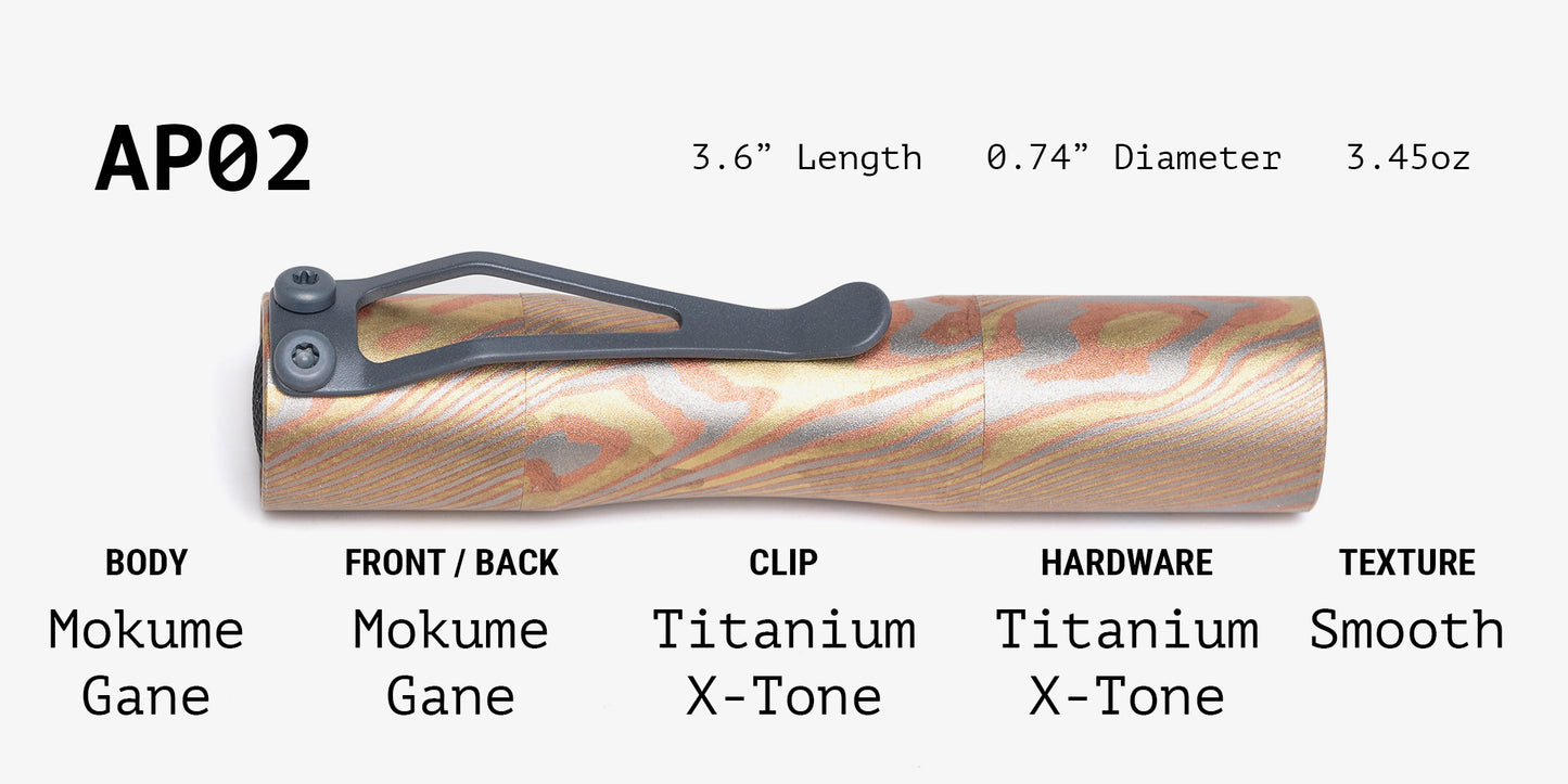 Mokume Gane Apollo Flashlight