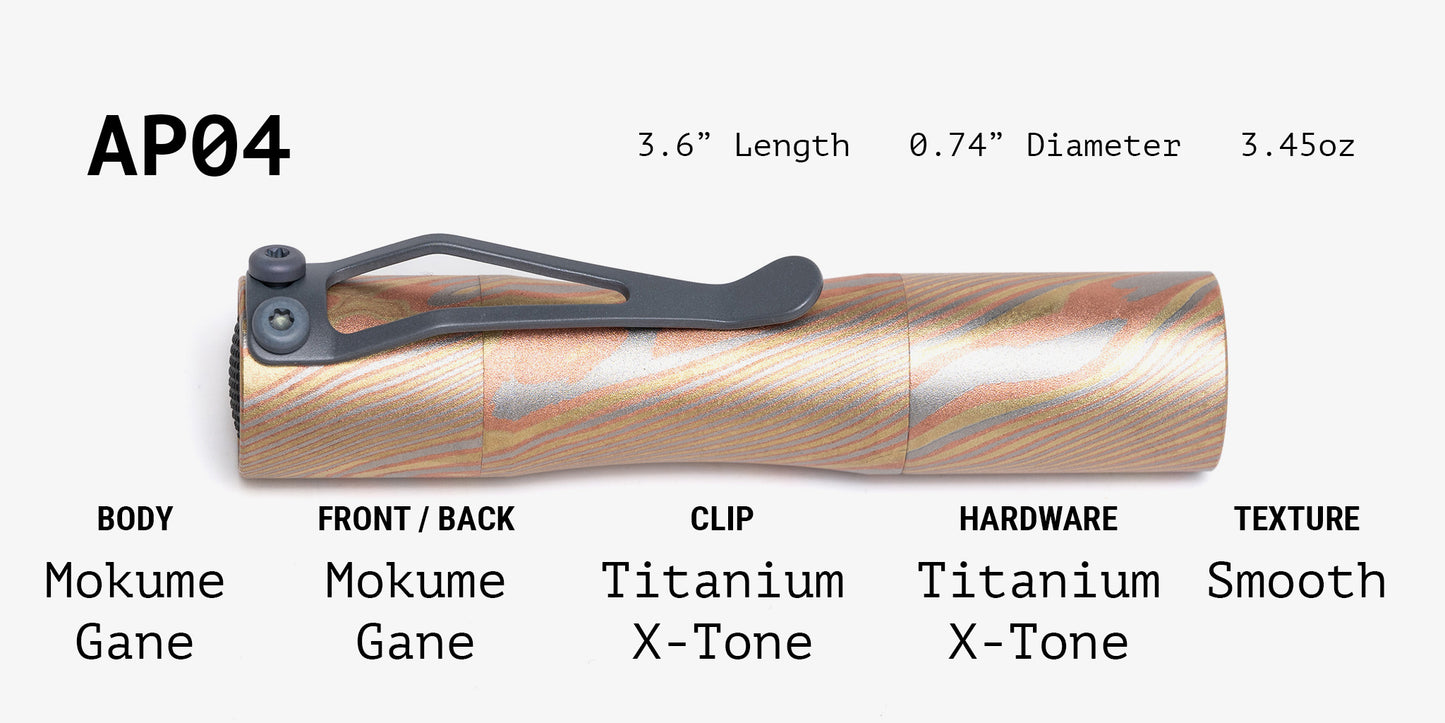Mokume Gane Apollo Flashlight