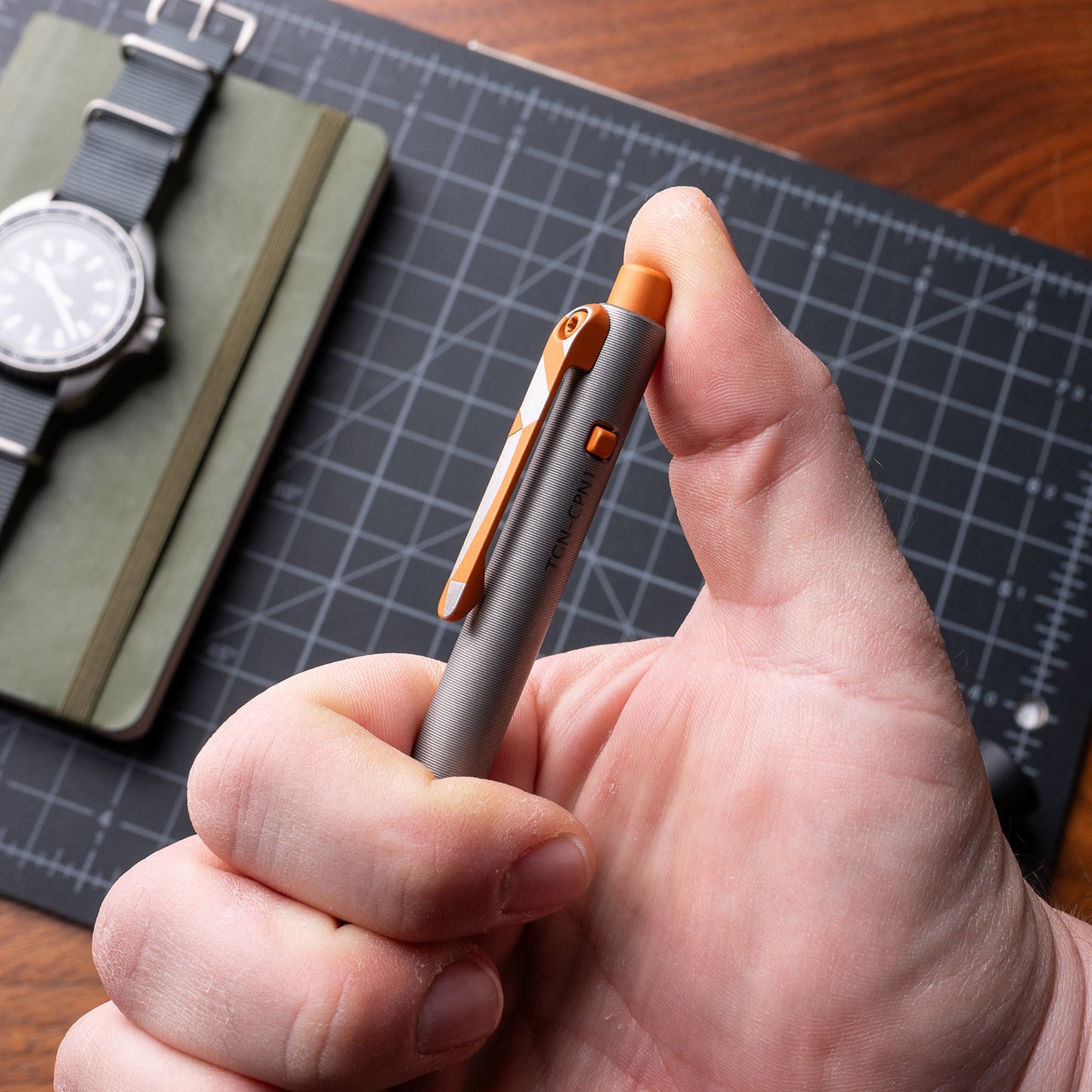 The Grey NATO Side Click Pen
