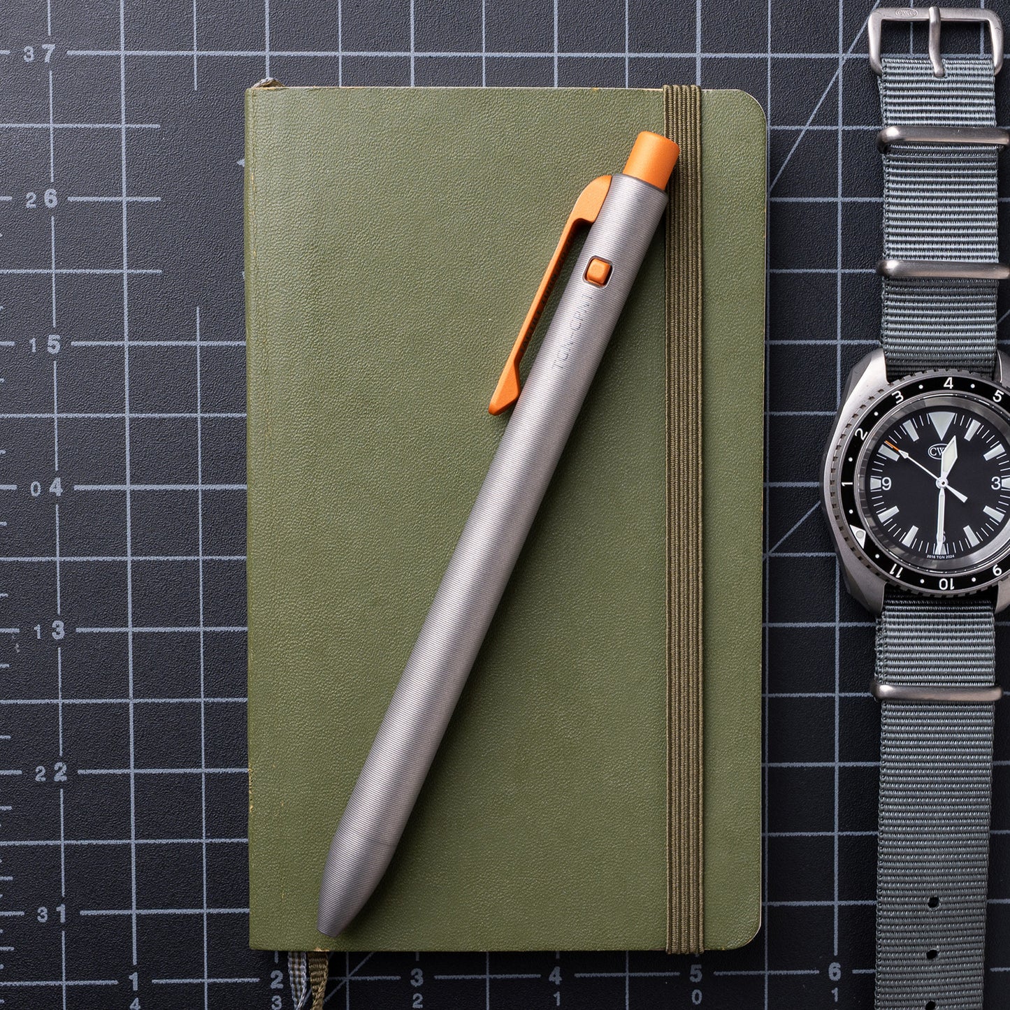 The Grey NATO Side Click Pen