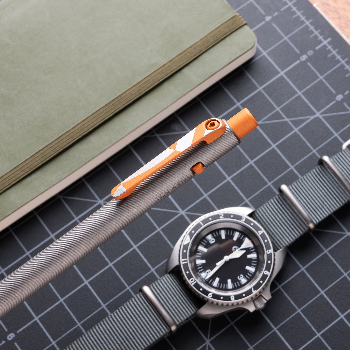 The Grey NATO Side Click Pen