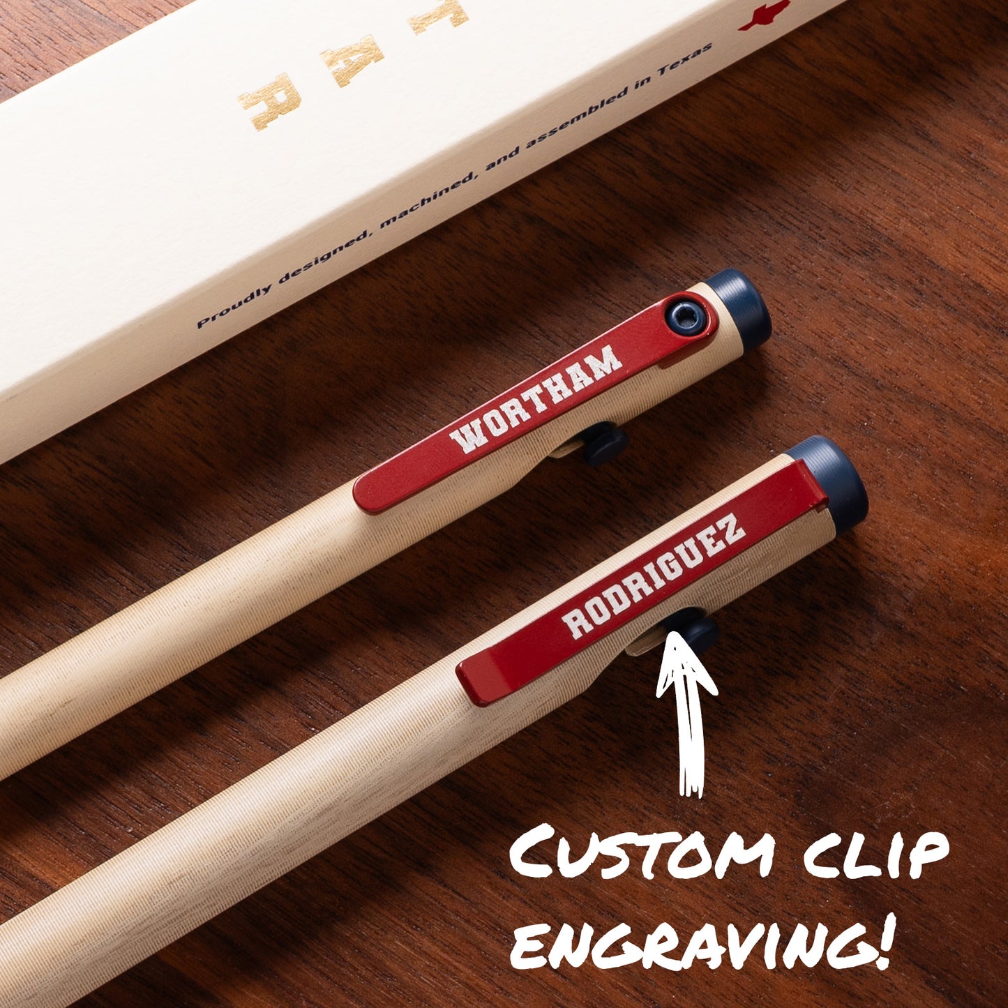 All Star Clip Engraving