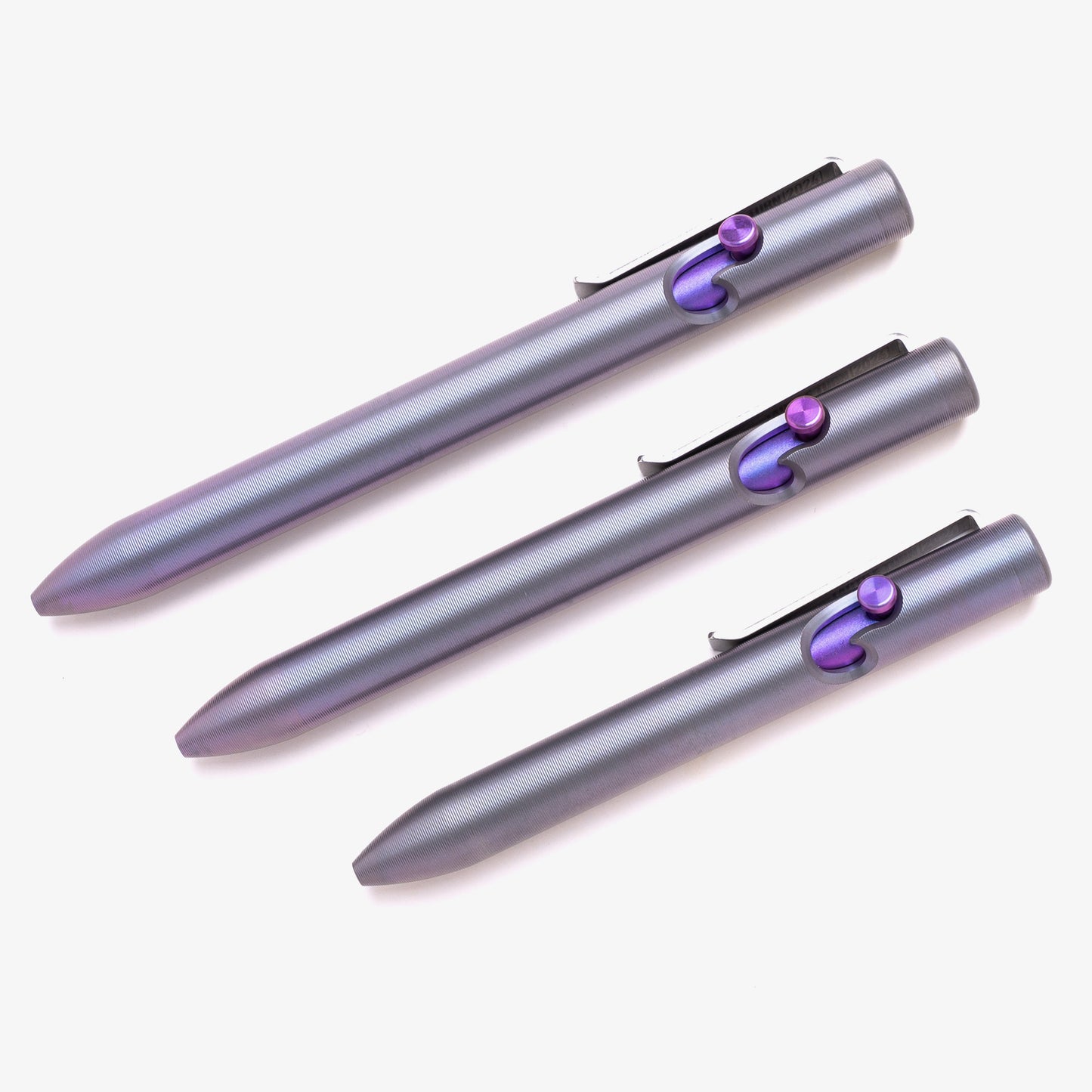 Thick Titanium Dual Tone Bolt Action Pen