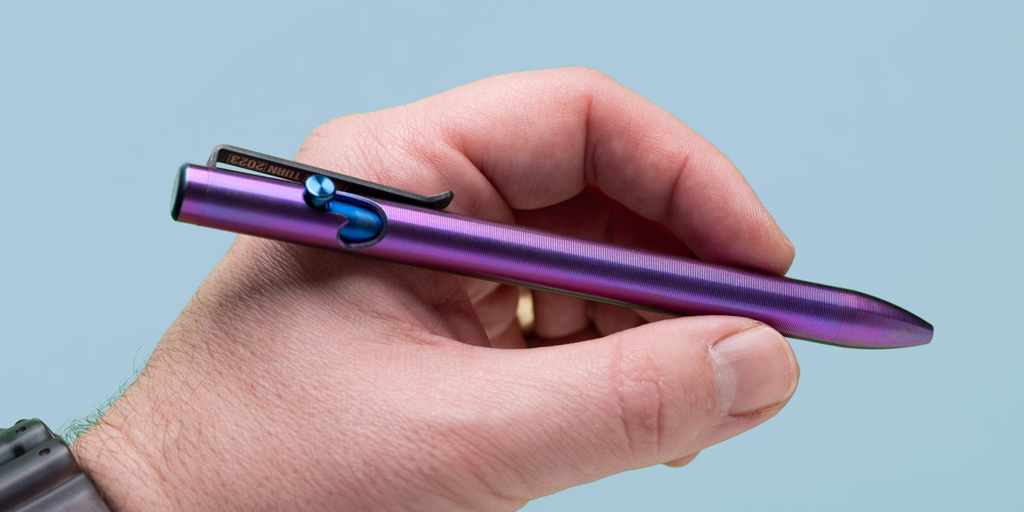Lefty Dual Tone Ano Bolt Action Pen