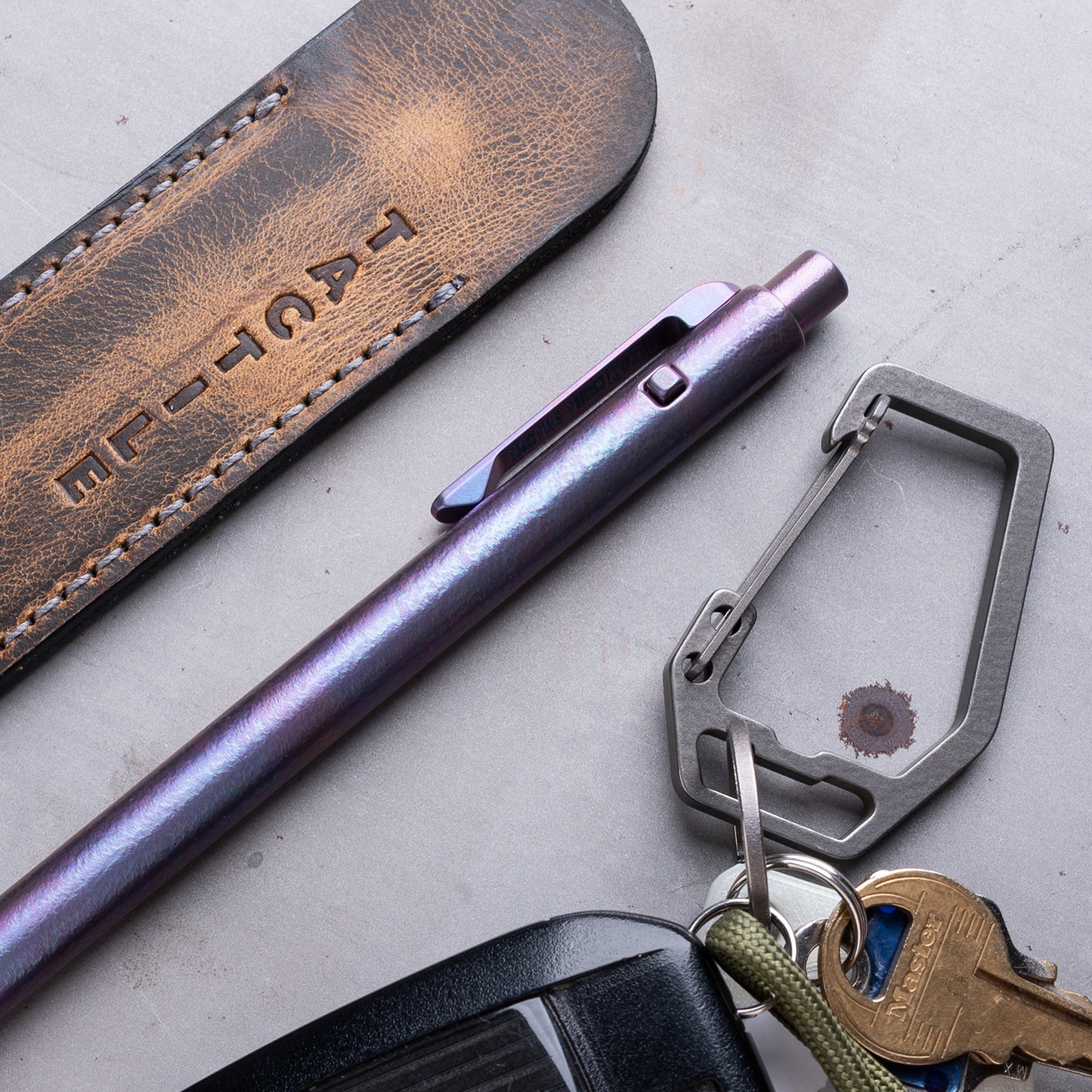 Orange Peel Side Click Pen