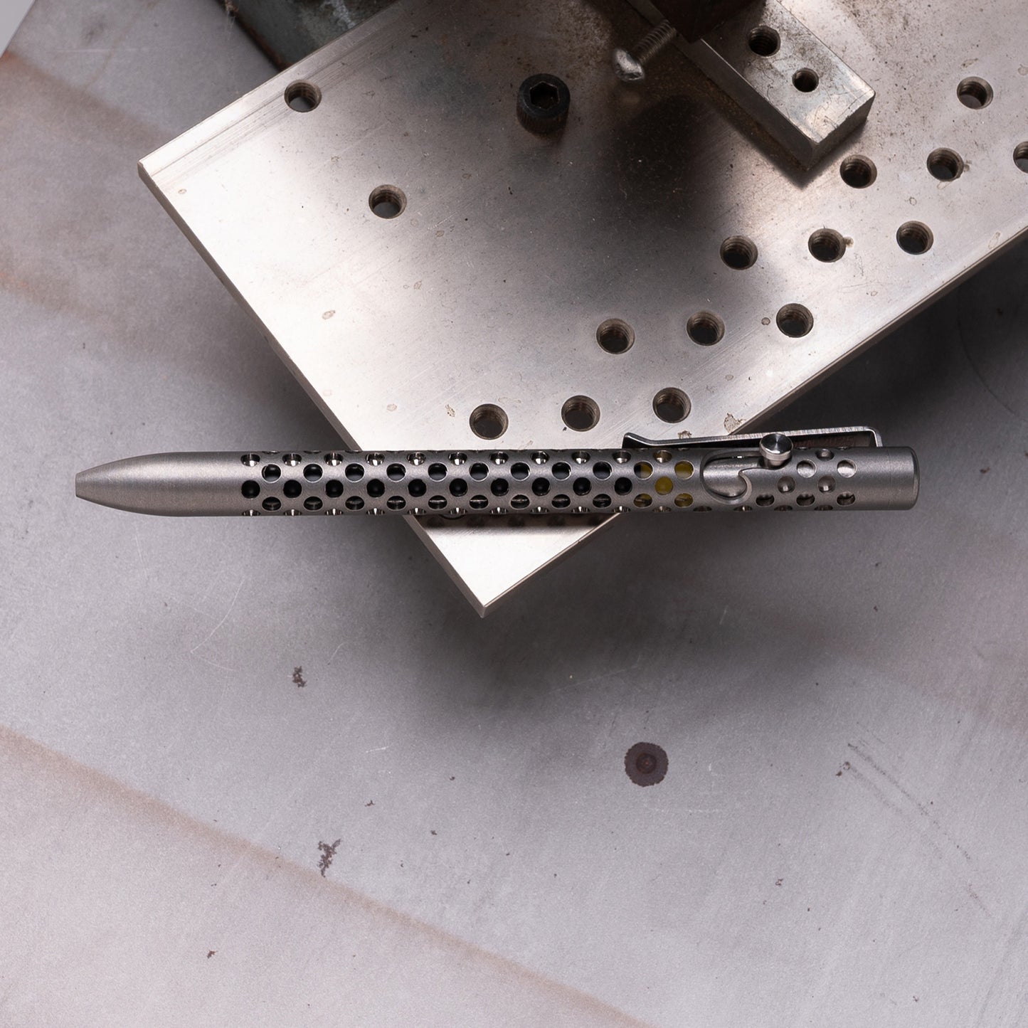 Skeletonized Titanium Bolt Action Pen