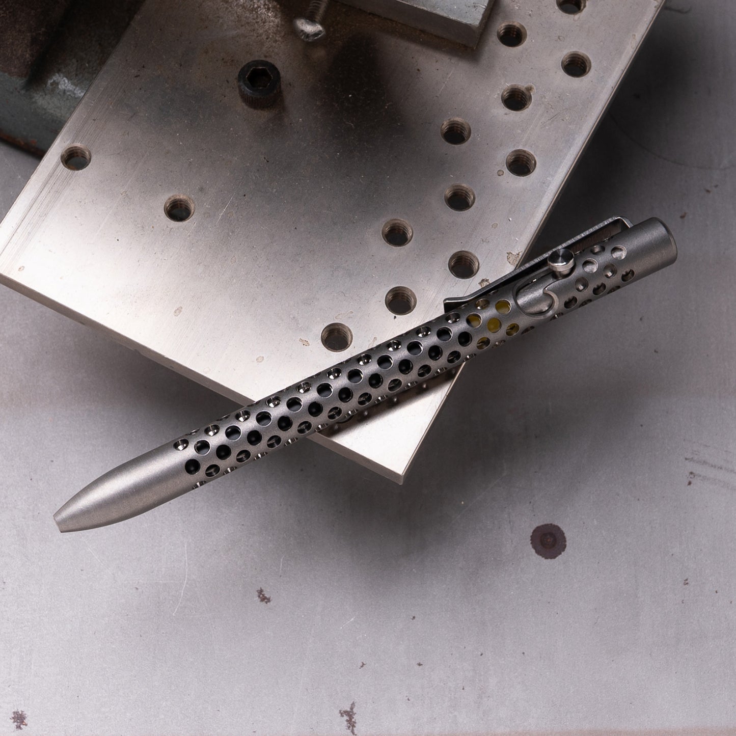 Skeletonized Titanium Bolt Action Pen