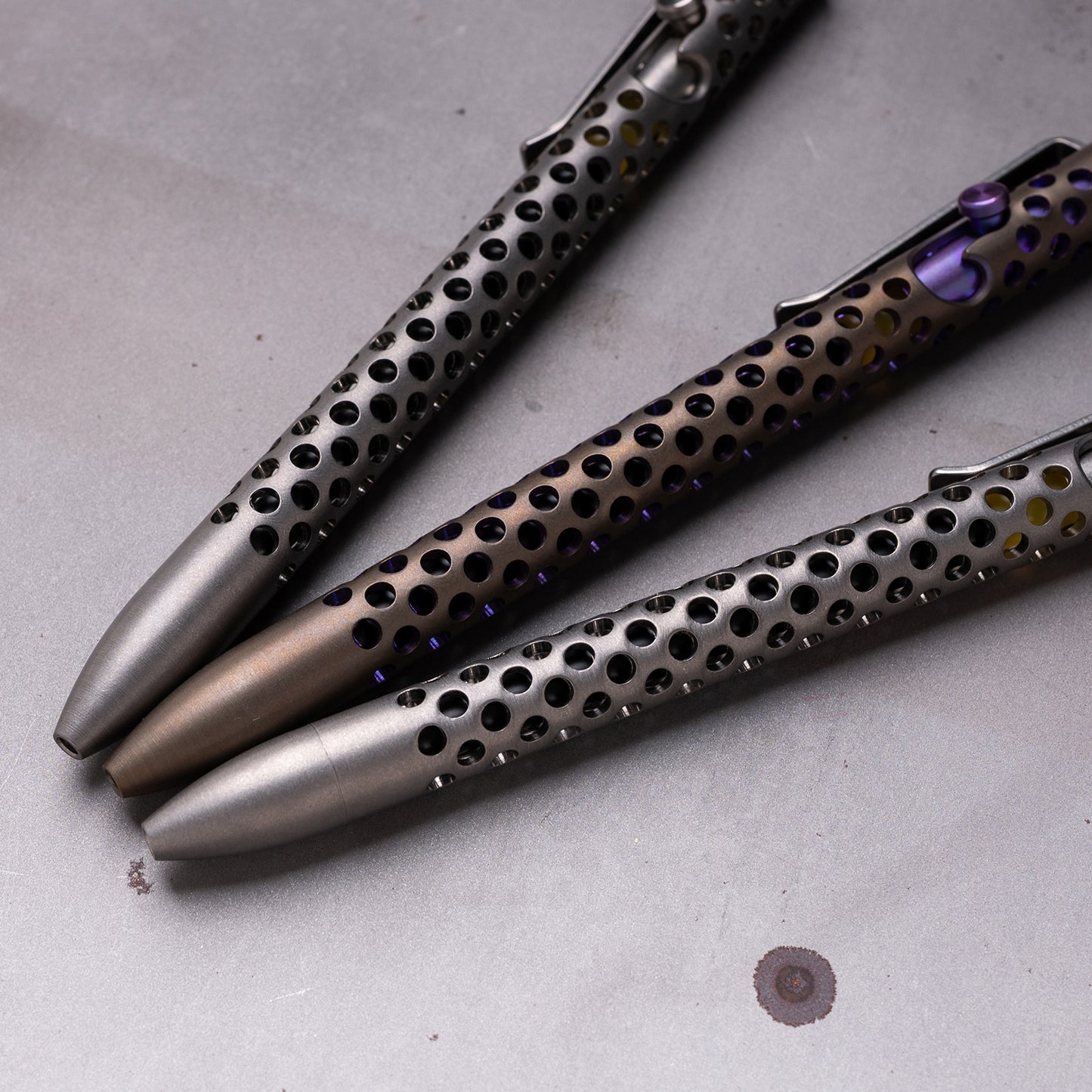 Skeletonized Titanium Bolt Action Pen