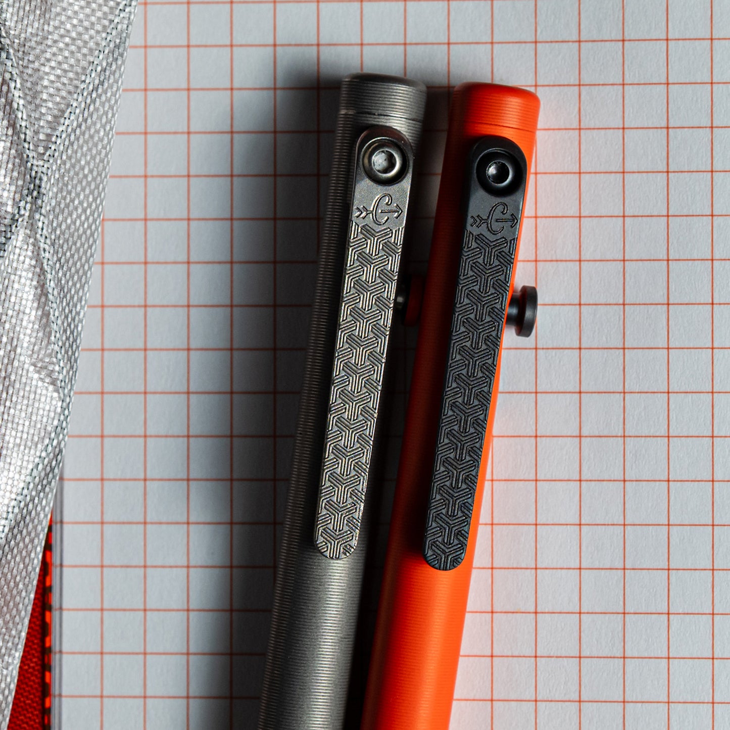 Carryology Blaze Orange Limited Essentials Slim Bolt Action Pen