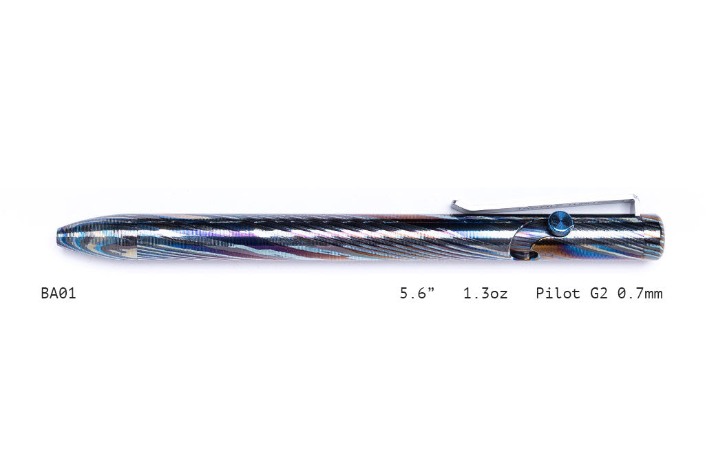 Full Zirconium Damascus Bolt Action Pens