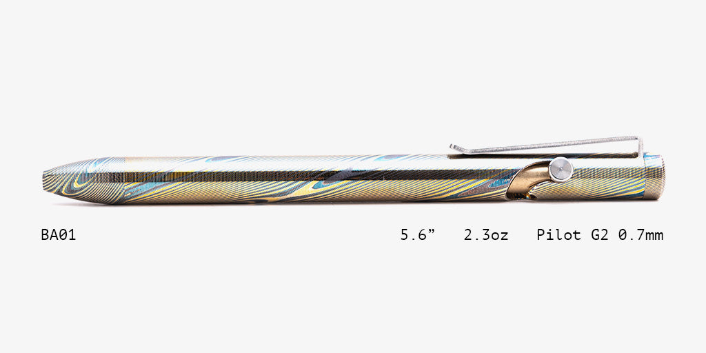 Full Mokume Gane Bolt Action Pens