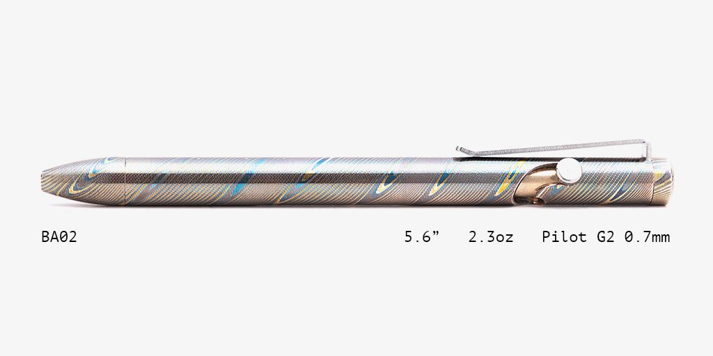 Full Mokume Gane Bolt Action Pens