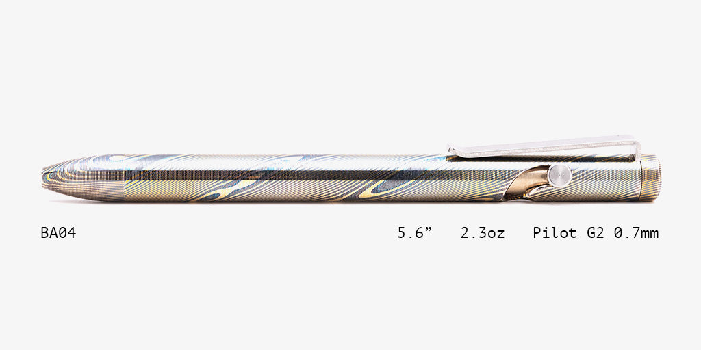 Full Mokume Gane Bolt Action Pens