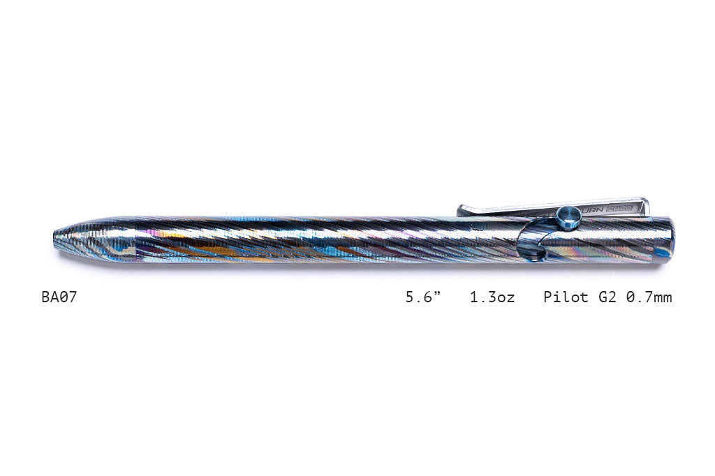 Full Zirconium Damascus Bolt Action Pens