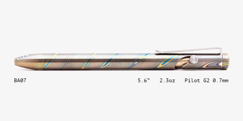 Full Mokume Gane Bolt Action Pens