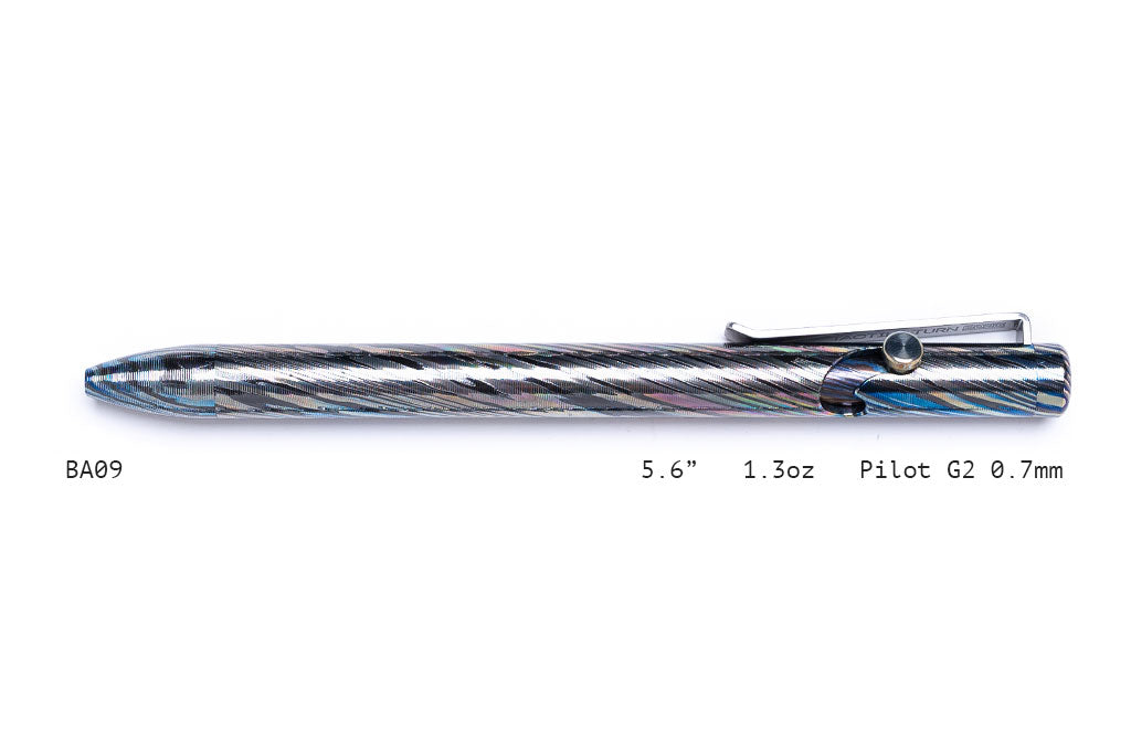 Full Zirconium Damascus Bolt Action Pens