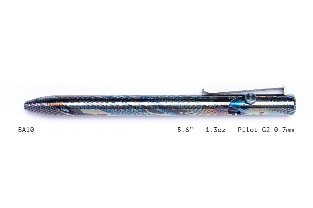 Full Zirconium Damascus Bolt Action Pens