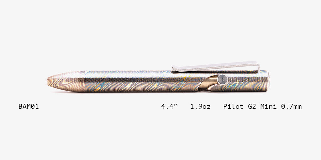 Full Mokume Gane Bolt Action Pens