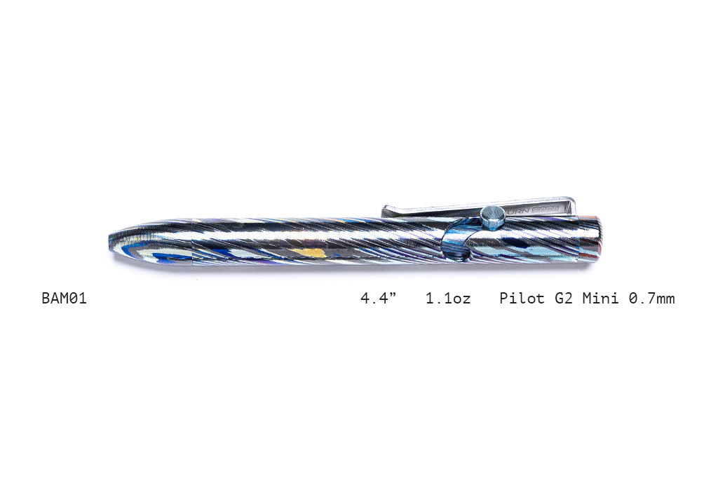 Full Zirconium Damascus Bolt Action Pens