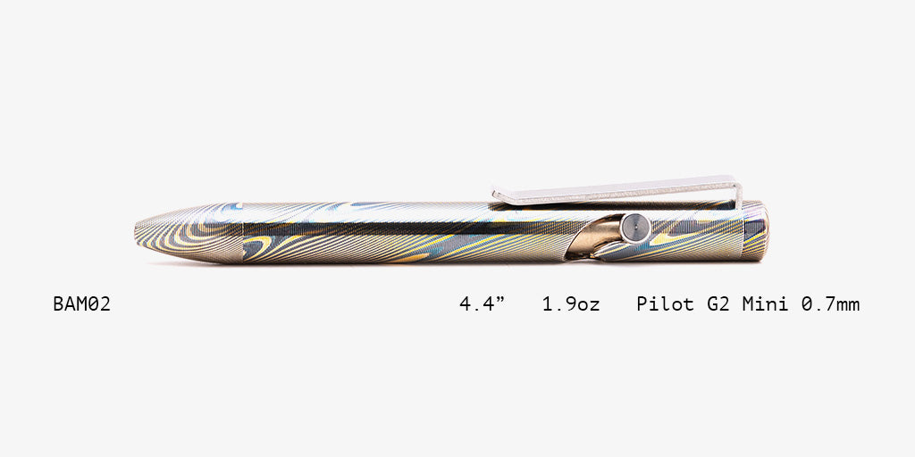 Full Mokume Gane Bolt Action Pens