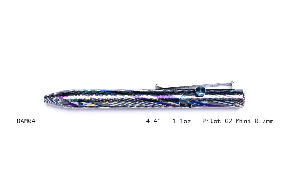 Full Zirconium Damascus Bolt Action Pens