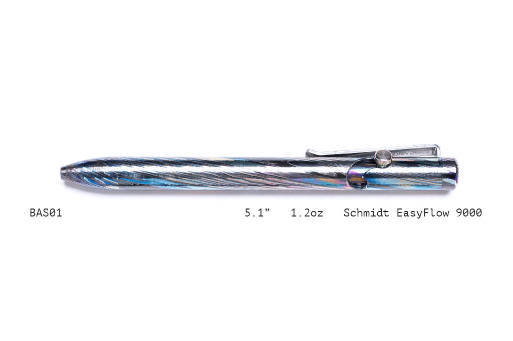 Full Zirconium Damascus Bolt Action Pens