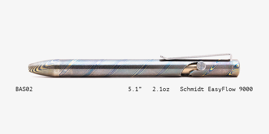 Full Mokume Gane Bolt Action Pens
