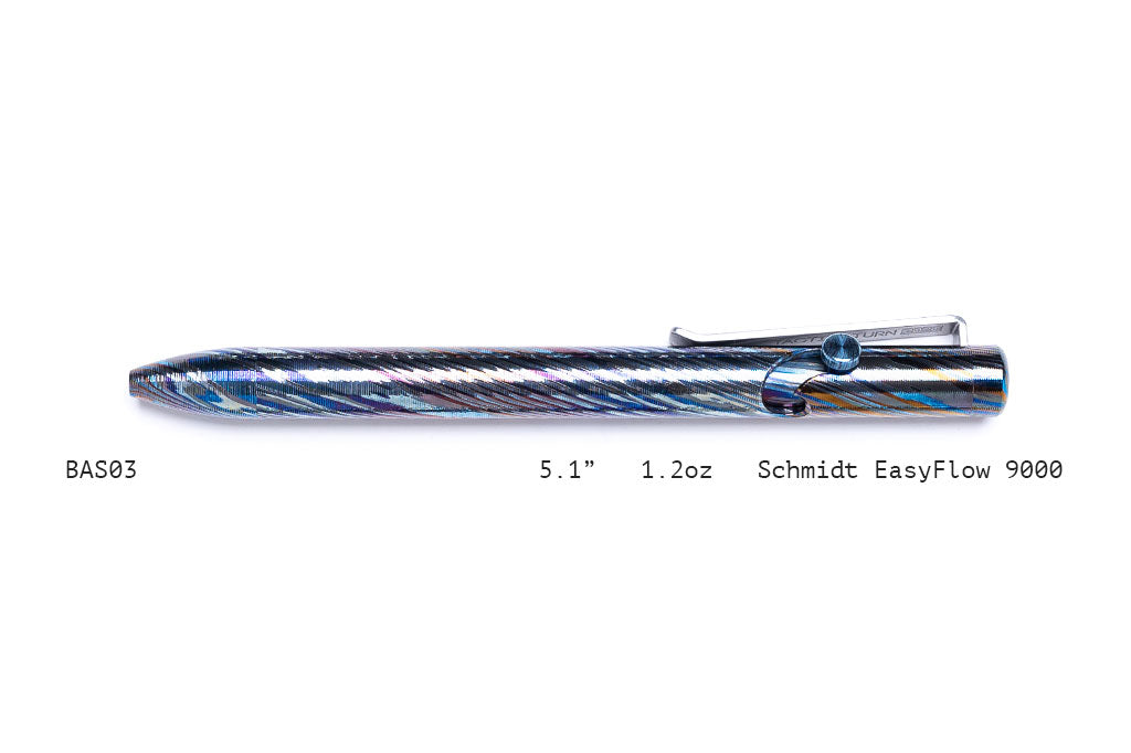Full Zirconium Damascus Bolt Action Pens