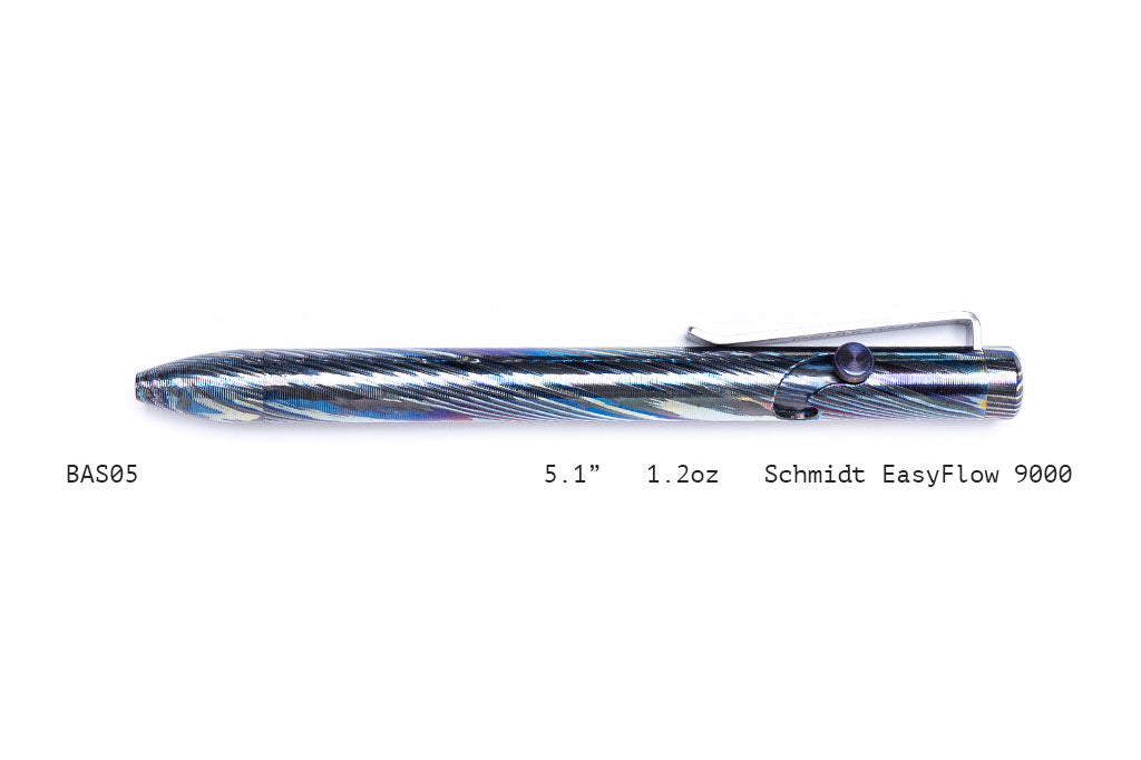 Full Zirconium Damascus Bolt Action Pens