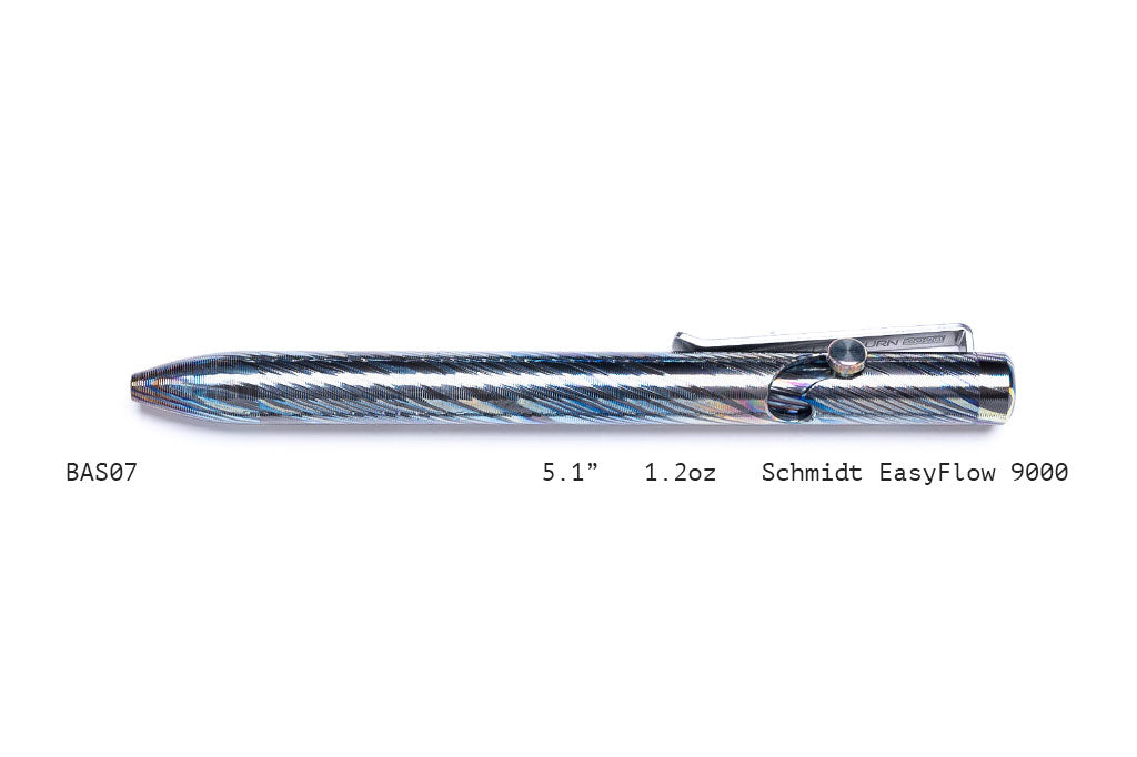 Full Zirconium Damascus Bolt Action Pens