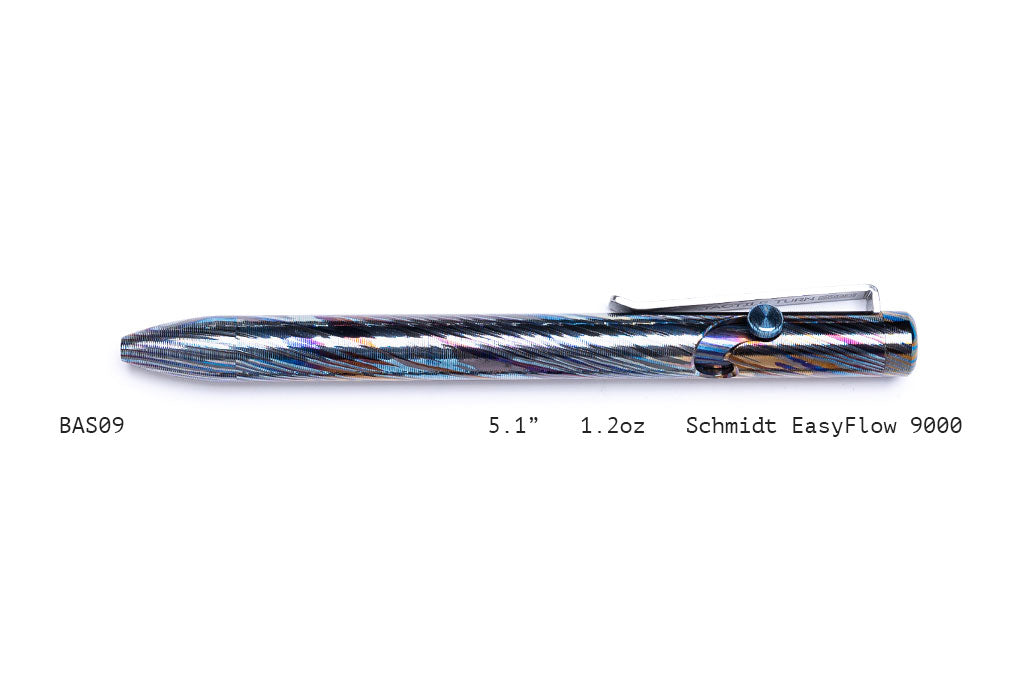 Full Zirconium Damascus Bolt Action Pens