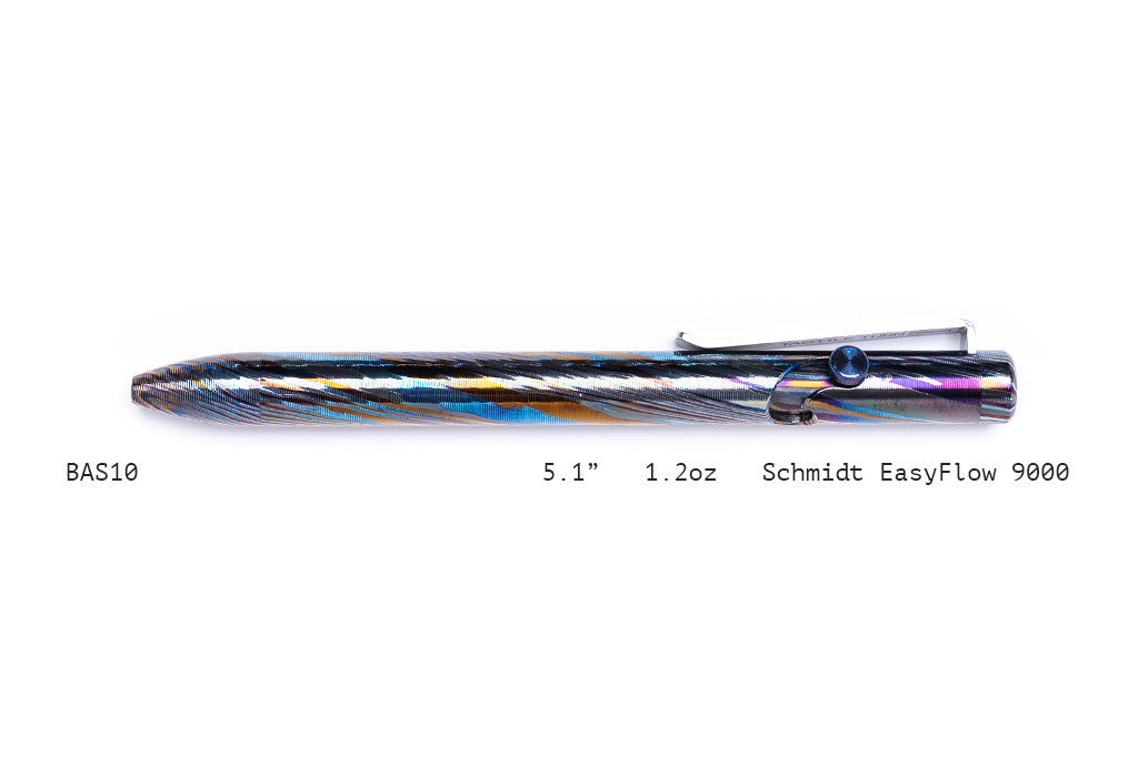 Full Zirconium Damascus Bolt Action Pens