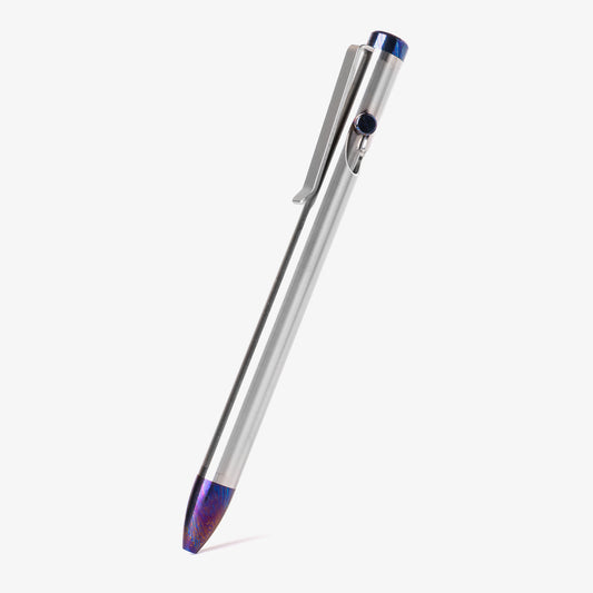 Titanium Damascus Bolt Action Pen