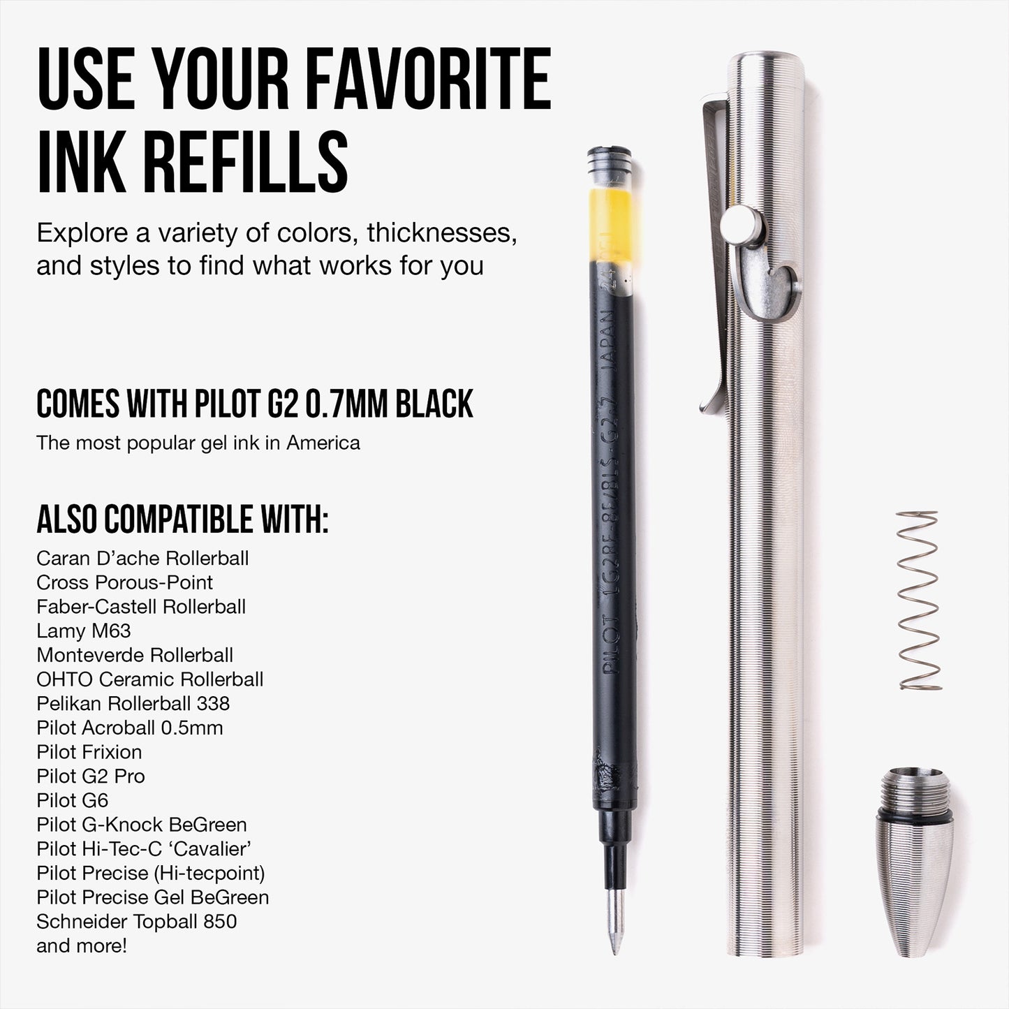Titanium Bolt Action Pen