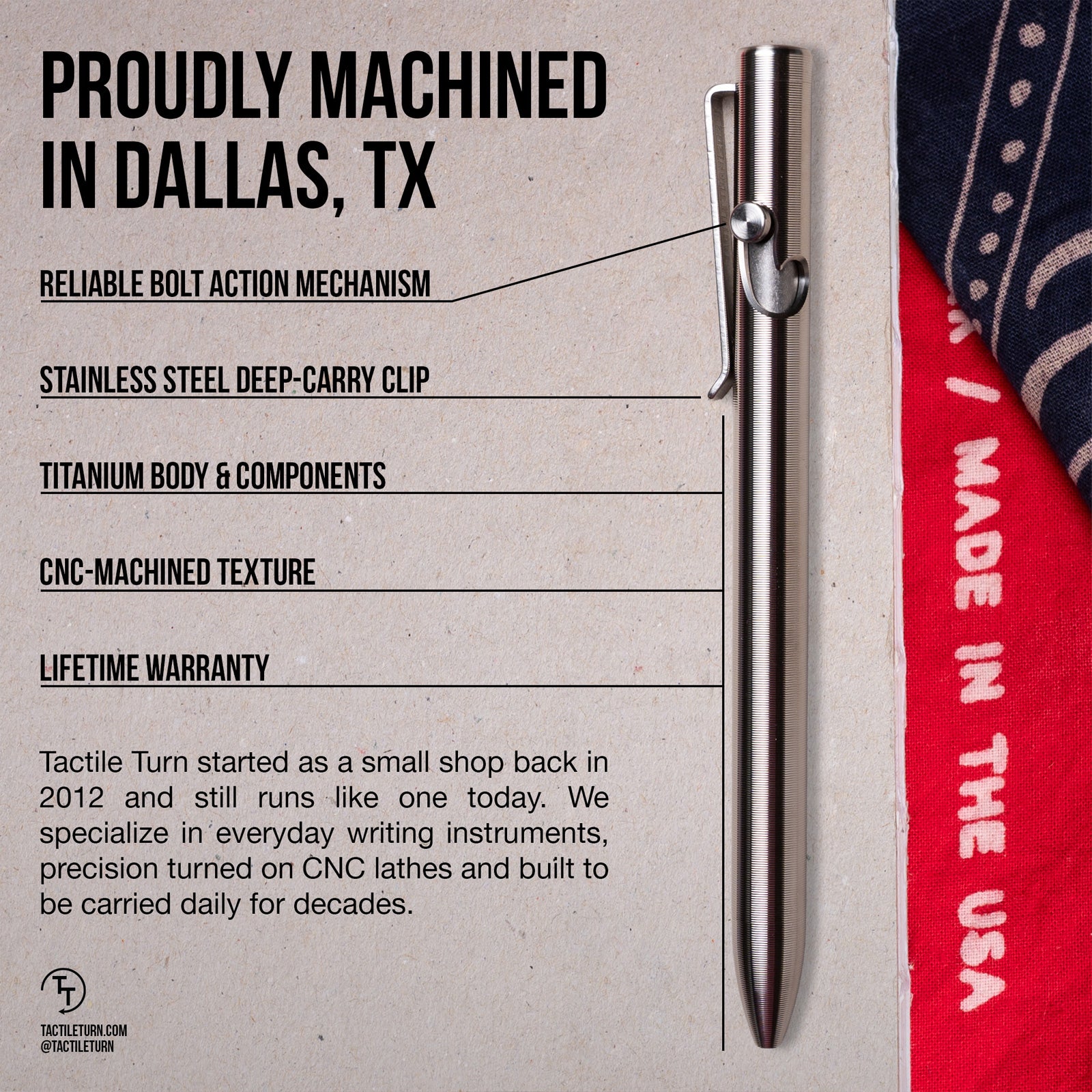 Titanium Bolt Action Pen