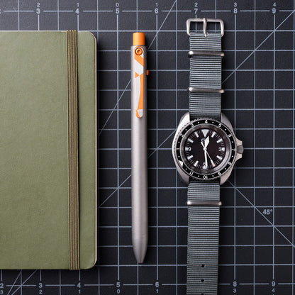 The Grey NATO Side Click Pen