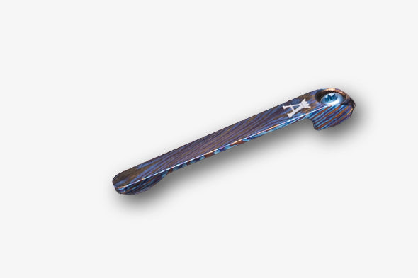 Ansø Titanium Damascus Clip