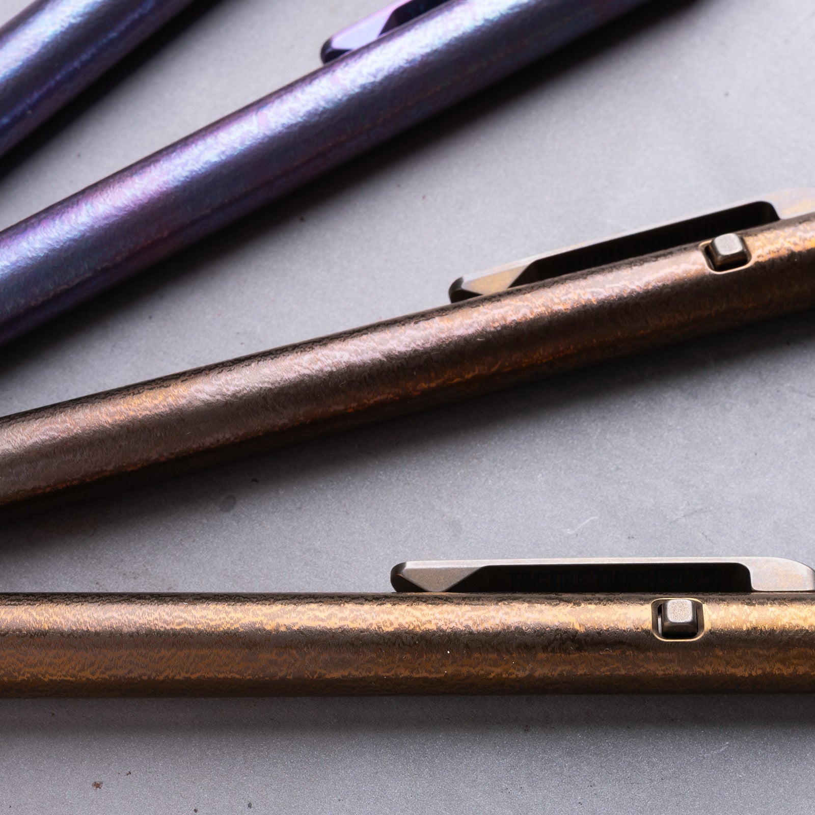 Orange Peel Side Click Pen