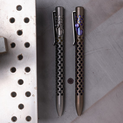 Skeletonized Titanium Bolt Action Pen