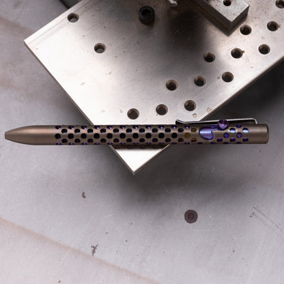 Skeletonized Titanium Bolt Action Pen