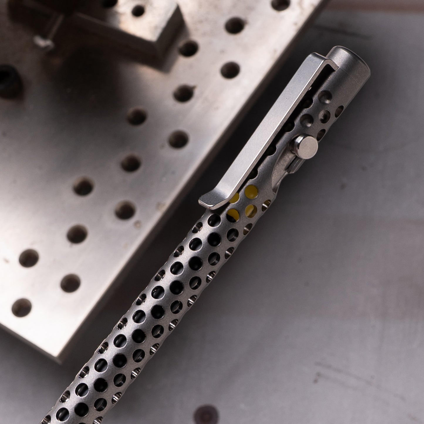 Skeletonized Titanium Bolt Action Pen