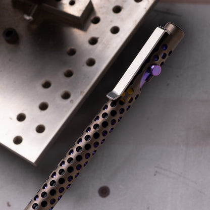 Skeletonized Titanium Bolt Action Pen