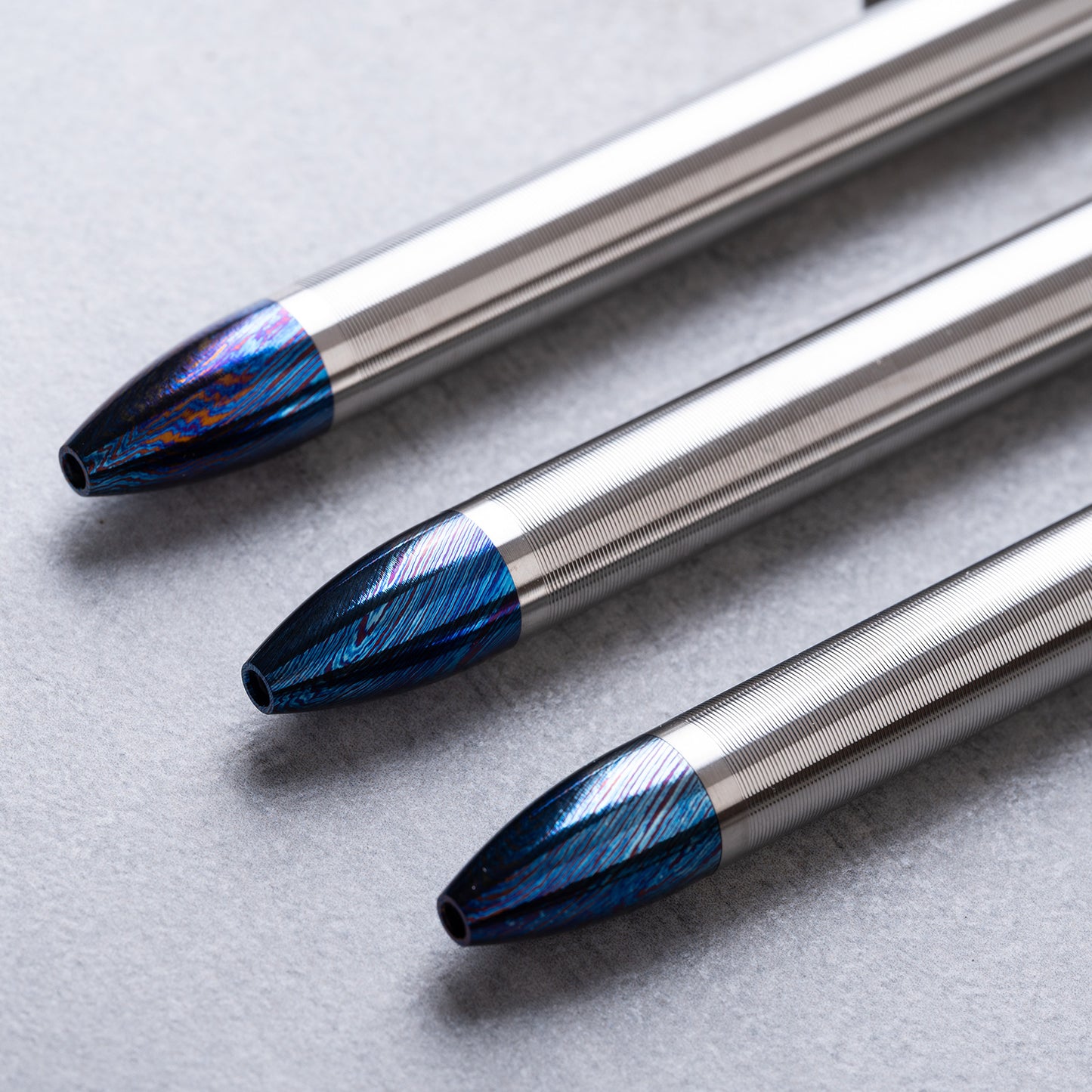 Titanium Damascus Bolt Action Pen