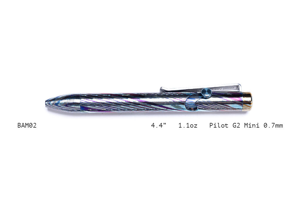 Full Zirconium Damascus Bolt Action Pens