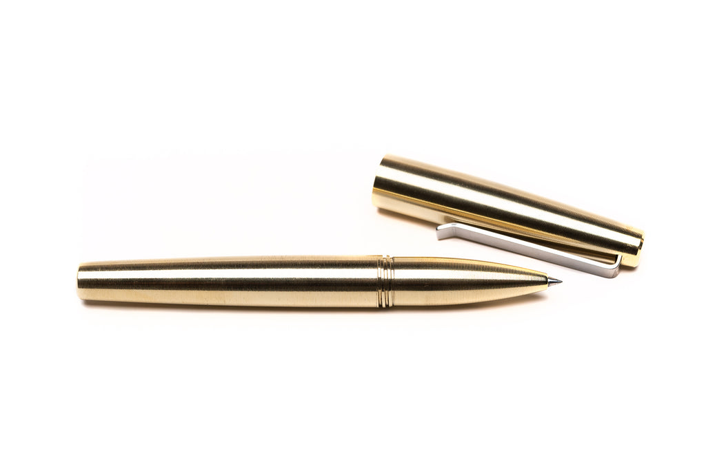 Brass Rollerball Pen by Tactile Turn